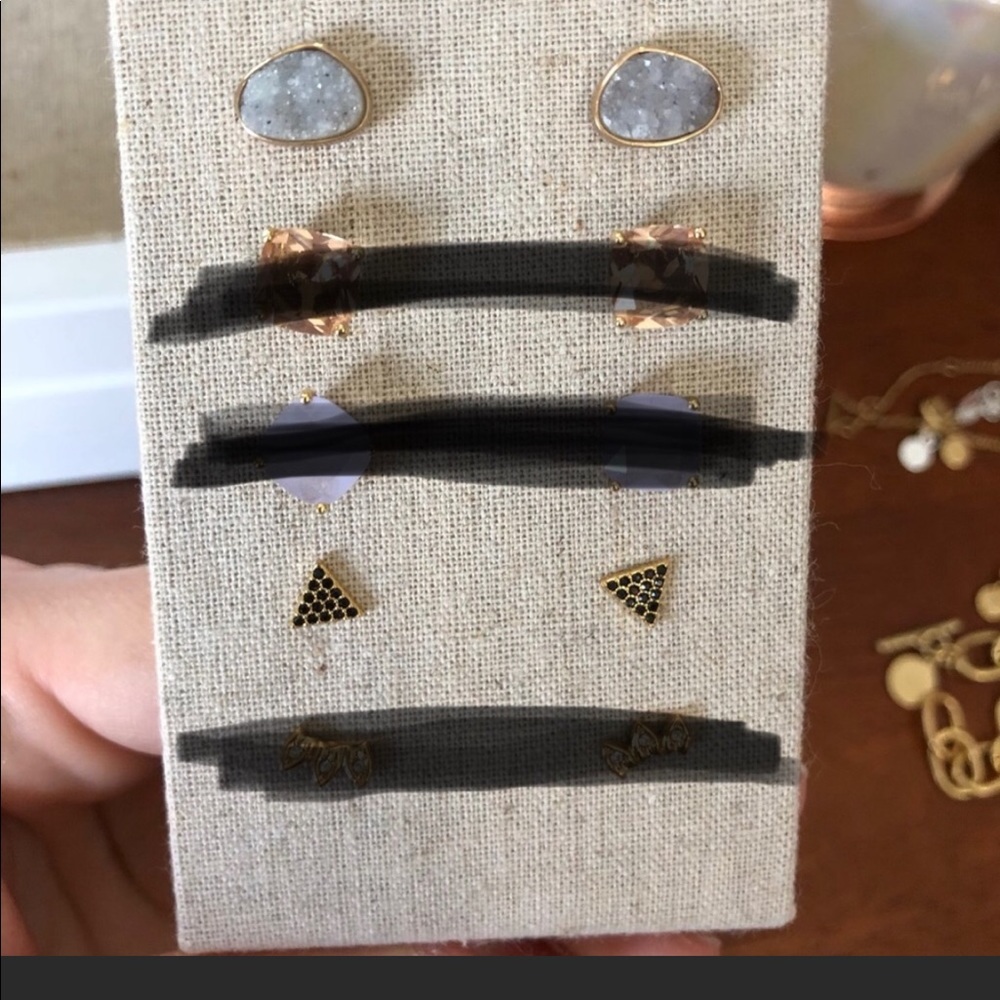 Stella & Dot triangle stud